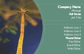 Illuminated Palm Tree Full Colour Business Cards