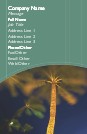 Illuminated Palm Tree Full Colour Business Cards