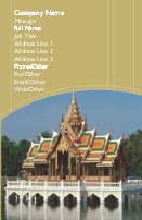 Oriental Temple Full Colour Business Cards