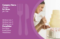 A Cake Decorator Full Colour Business Cards