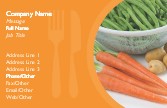 Cutting up Vegetables Recycled Business Cards