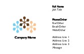 Coloured Asterisk Full Colour Business Cards