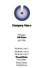 Concentric Circles Full Colour Business Cards