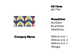 Arrow Pattern Full Colour Business Cards