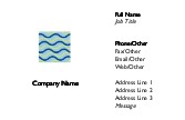 Block Waves Full Colour Business Cards
