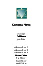 Green Diamonds Full Colour Business Cards