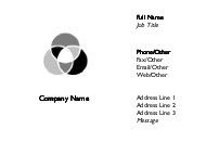 Grey Overlapping Circles
