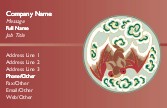 Asian Red Bat Recycled Business Cards