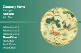 Birds in a Garden Recycled Business Cards