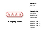 Stars in an Oval Full Colour Business Cards