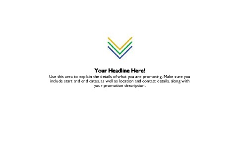 Tri-Coloured V's Full Colour Oversized Postcards