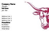 Bull's Head Recycled Business Cards