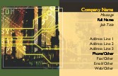 Neon Lines Full Colour Magnetic Business Cards