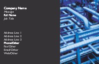 Pipe Work Full Colour Magnetic Business Cards