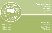 Year of the Goat Recycled Business Cards