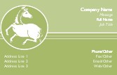 Year of the Horse Recycled Business Cards
