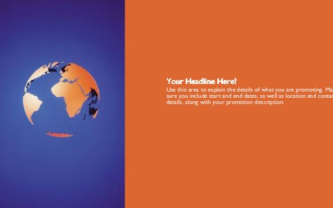 Global Presence Full Colour Oversized Postcards