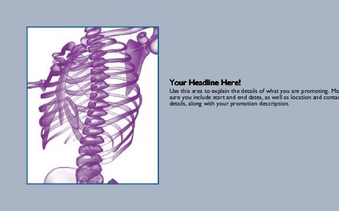 Skeletal Image Full Colour Oversized Postcards