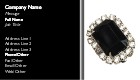 Black Jewelled Pin