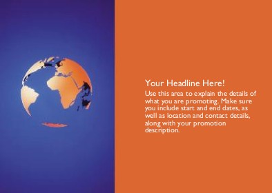 Global Presence Full Colour Standard Sized Postcards