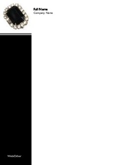Black Jewelled Pin Compact Note Pads