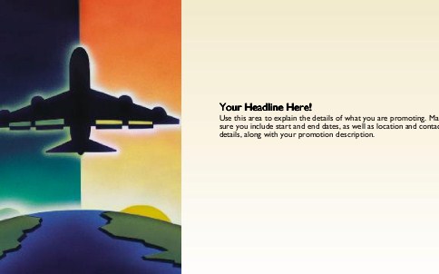 Jet Over the World Full Colour Oversized Postcards