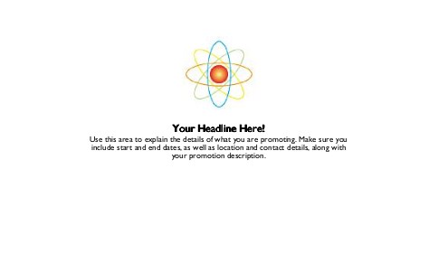 Multicoloured Atom Full Colour Oversized Postcards