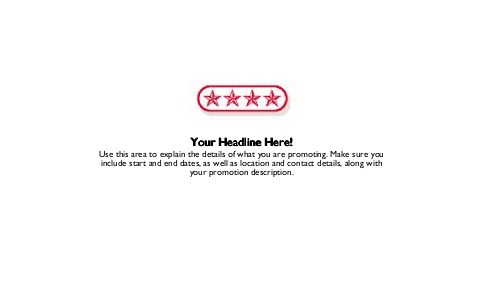 Stars in an Oval Full Colour Oversized Postcards