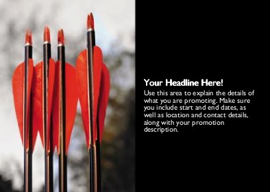 Archery Arrows Full Colour Standard Sized Postcards