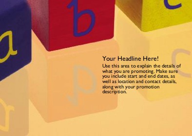Coloured Blocks Full Colour Standard Sized Postcards