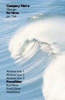 Cresting Wave Full Colour Business Cards
