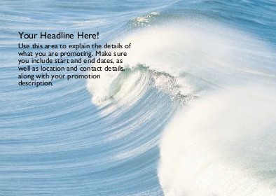 Cresting Wave Full Colour Standard Sized Postcards