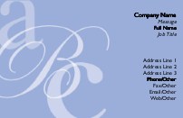 Alphabet Letters Recycled Business Cards