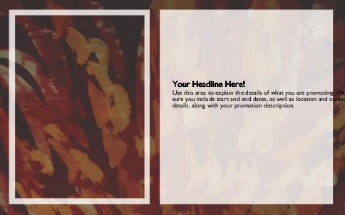 Autumn Hued Feathers Full Colour Oversized Postcards