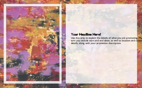 Colourful Expression Full Colour Oversized Postcards
