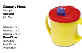 Sippy Cup Full Colour Business Cards