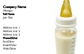 Baby's Bottle Full Colour Business Cards