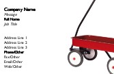 Little Red Wagon Full Colour Business Cards
