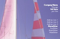 Midday Sail Full Colour Business Cards