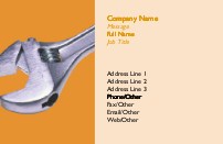 Silver Spanner Full Colour Business Cards