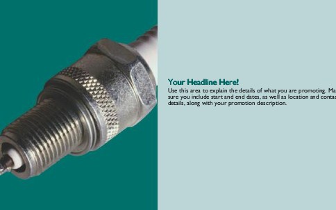 Sparking Plug 2 Full Colour Oversized Postcards