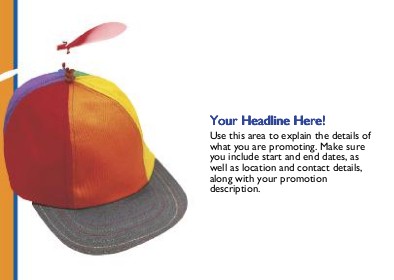 Propeller Hat Full Colour Standard Sized Postcards