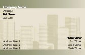 Big City Skyscrapers Full Colour Magnetic Business Cards