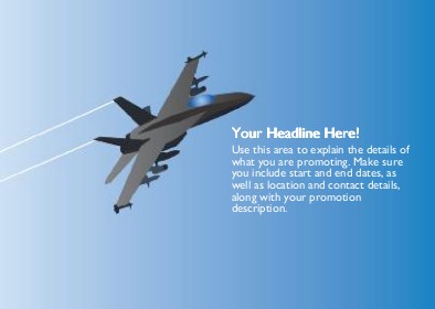 Fighter Jet Full Colour Standard Sized Postcards