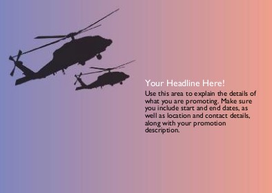 Military Strong Full Colour Standard Sized Postcards