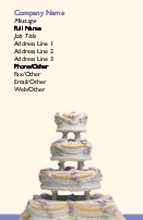 Cut the Cake Full Colour Business Cards