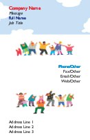 Children and Blue Skies Full Colour Business Cards