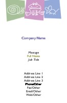 Cute Critters Full Colour Business Cards