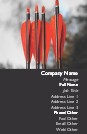 Archery Arrows Full Colour Magnetic Business Cards