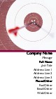 Bull's Eye Full Colour Magnetic Business Cards